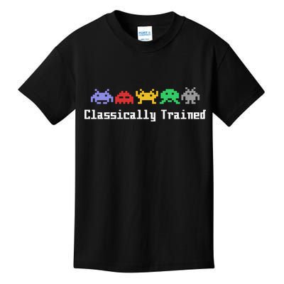 Classically Trained 80's Video Game Aliens Kids T-Shirt