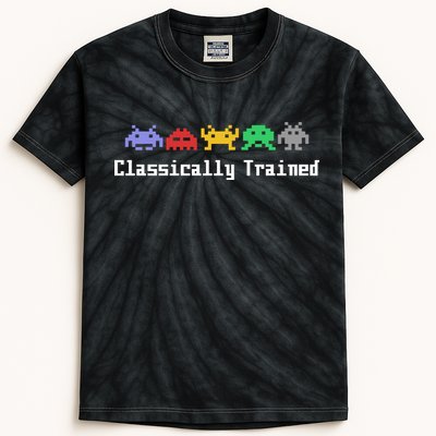 Classically Trained 80's Video Game Aliens Kids Tie-Dye T-Shirt
