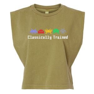 Classically Trained 80's Video Game Aliens Garment-Dyed Women's Muscle Tee