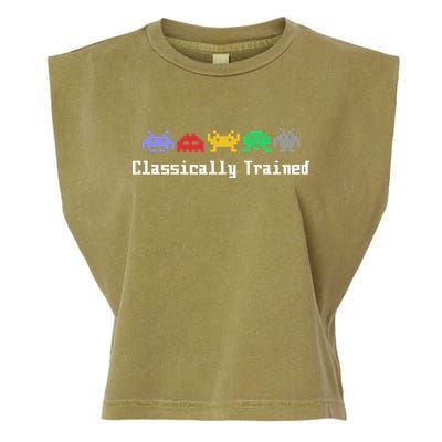 Classically Trained 80's Video Game Aliens Garment-Dyed Women's Muscle Tee