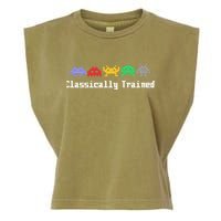 Classically Trained 80's Video Game Aliens Garment-Dyed Women's Muscle Tee