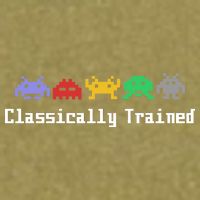 Classically Trained 80's Video Game Aliens Garment-Dyed Women's Muscle Tee