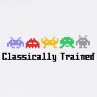 Classically Trained 80's Video Game Aliens Garment-Dyed Sweatshirt
