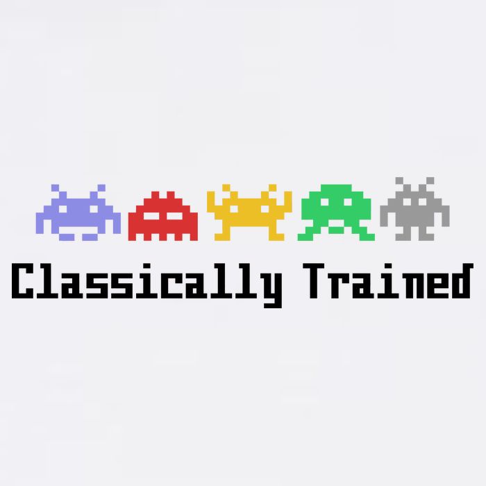 Classically Trained 80's Video Game Aliens Garment-Dyed Sweatshirt