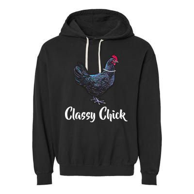 Classy Chick - Funny Cute Garment-Dyed Fleece Hoodie
