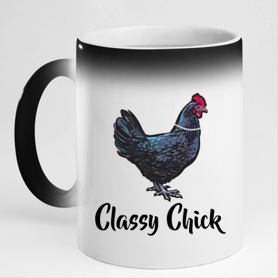 Classy Chick - Funny Cute 11oz Black Color Changing Mug