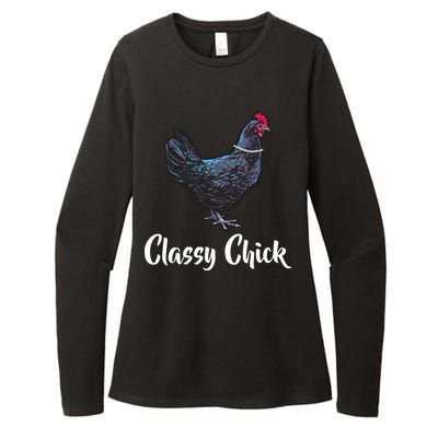 Classy Chick - Funny Cute Womens CVC Long Sleeve Shirt