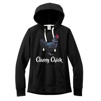 Classy Chick - Funny Cute Women's Fleece Hoodie