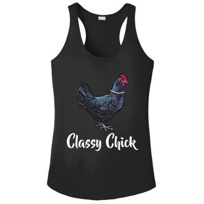 Classy Chick - Funny Cute Ladies PosiCharge Competitor Racerback Tank