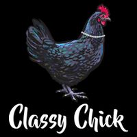 Classy Chick - Funny Cute Cropped Pullover Crew