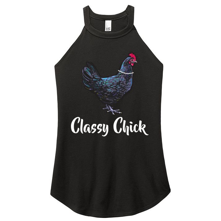 Classy Chick - Funny Cute Women's Perfect Tri Rocker Tank