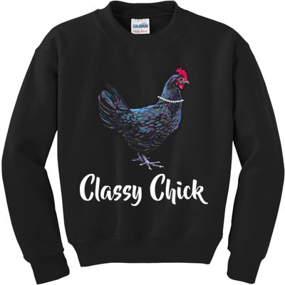 Classy Chick - Funny Cute Kids Sweatshirt