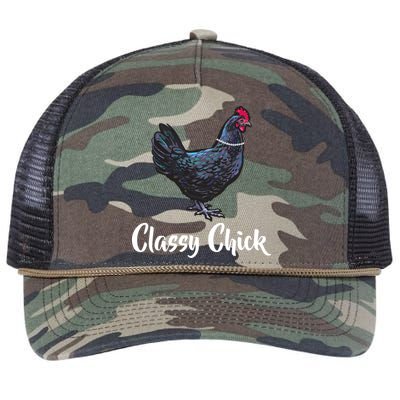 Classy Chick - Funny Cute Retro Rope Trucker Hat Cap