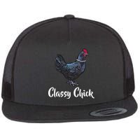 Classy Chick - Funny Cute Flat Bill Trucker Hat