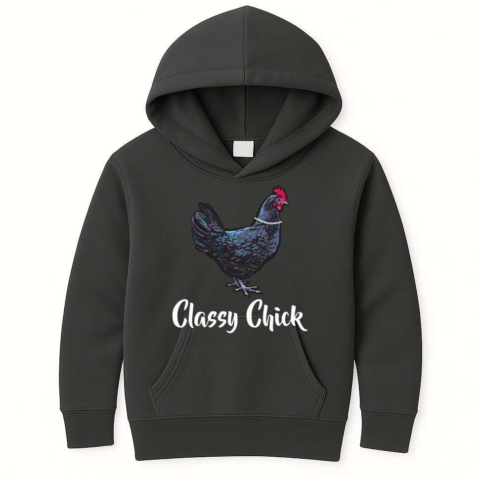 Classy Chick - Funny Cute Kids Hoodie
