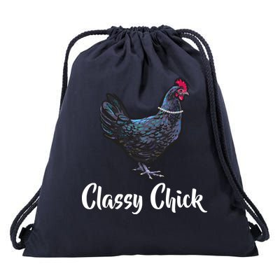 Classy Chick - Funny Cute Drawstring Bag