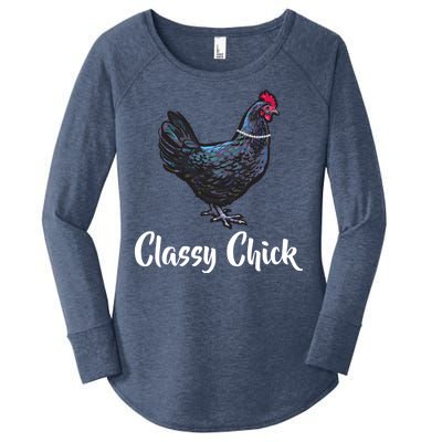 Classy Chick - Funny Cute Women's Perfect Tri Tunic Long Sleeve Shirt