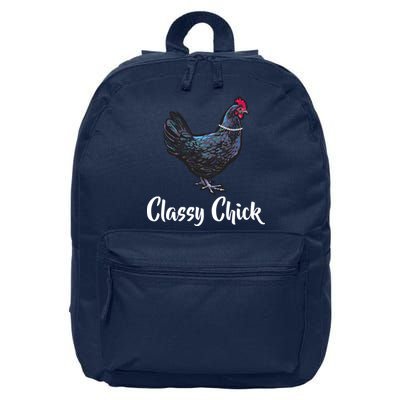 Classy Chick - Funny Cute 16 in Basic Backpack