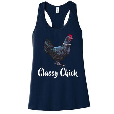 Classy Chick - Funny Cute Women's Racerback Tank