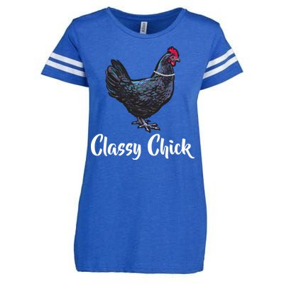 Classy Chick - Funny Cute Enza Ladies Jersey Football T-Shirt