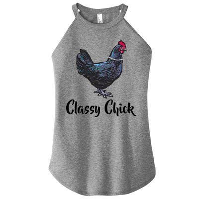 Classy Chick - Funny Cute Women's Perfect Tri Rocker Tank