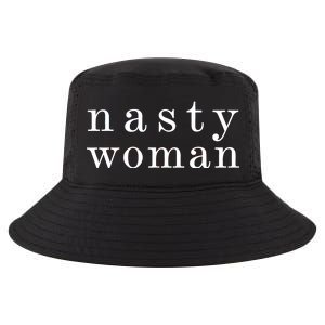 Classy Nasty Woman News Anchor Logo Cool Comfort Performance Bucket Hat