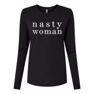 Classy Nasty Woman News Anchor Logo Womens Cotton Relaxed Long Sleeve T-Shirt