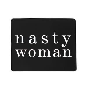 Classy Nasty Woman News Anchor Logo Mousepad