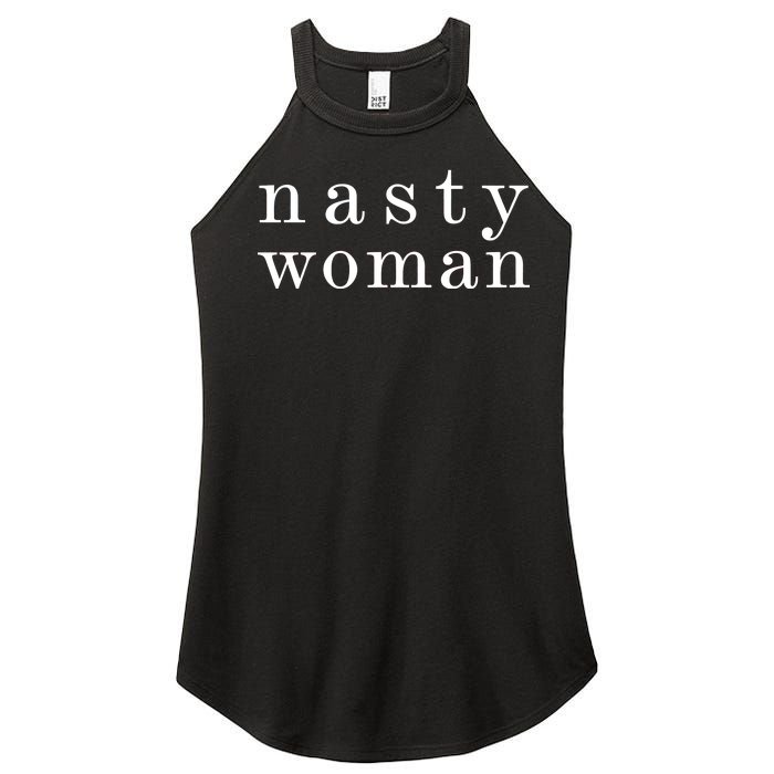 Classy Nasty Woman News Anchor Logo Women’s Perfect Tri Rocker Tank