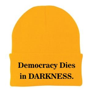 Classy News Democracy Dies in Darkness Knit Cap Winter Beanie