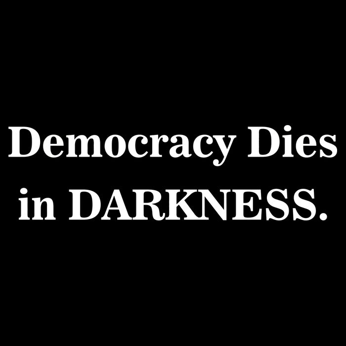 Classy News Democracy Dies in Darkness Impact Tech Backpack