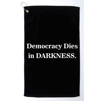 Classy News Democracy Dies in Darkness Platinum Collection Golf Towel