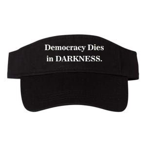 Classy News Democracy Dies in Darkness Valucap Bio-Washed Visor