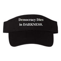 Classy News Democracy Dies in Darkness Valucap Bio-Washed Visor