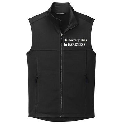 Classy News Democracy Dies in Darkness Collective Smooth Fleece Vest