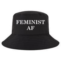Classy News Feminist AF Text Logo Cool Comfort Performance Bucket Hat