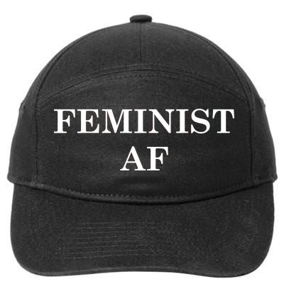 Classy News Feminist AF Text Logo 7-Panel Snapback Hat