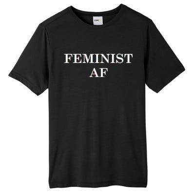 Classy News Feminist AF Text Logo Tall Fusion ChromaSoft Performance T-Shirt