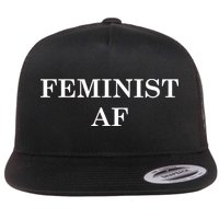 Classy News Feminist AF Text Logo Flatbill Hat