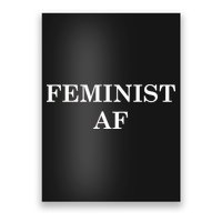Classy News Feminist AF Text Logo Poster