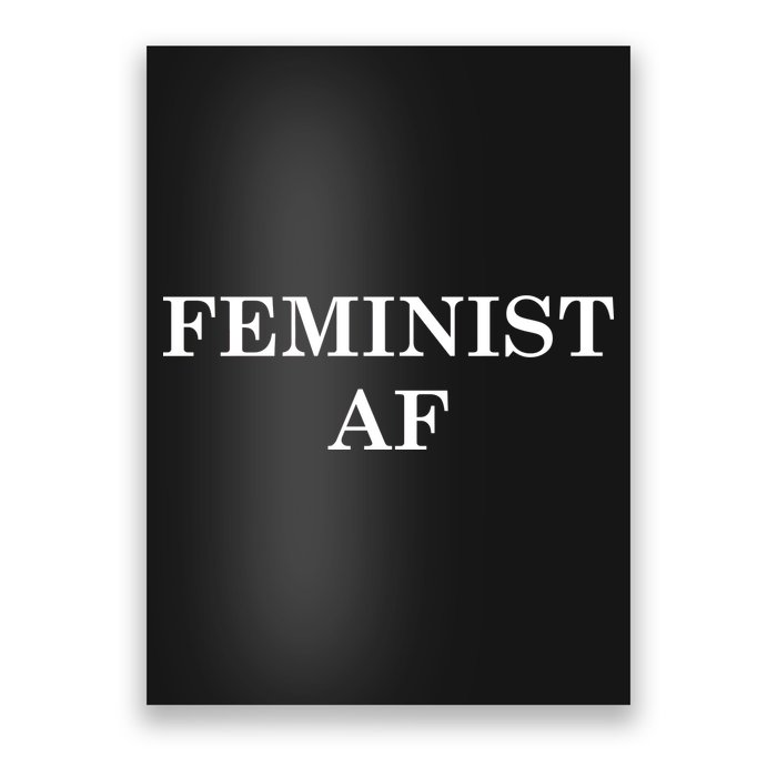 Classy News Feminist AF Text Logo Poster