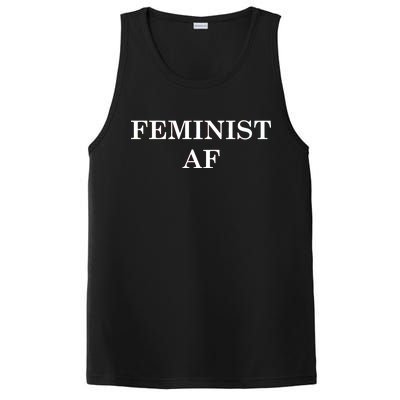 Classy News Feminist AF Text Logo PosiCharge Competitor Tank