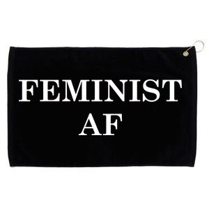 Classy News Feminist AF Text Logo Grommeted Golf Towel