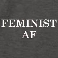 Classy News Feminist AF Text Logo Vector Backpack
