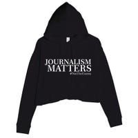 Classy News Journalism Matters #NotTheEnemy Crop Fleece Hoodie