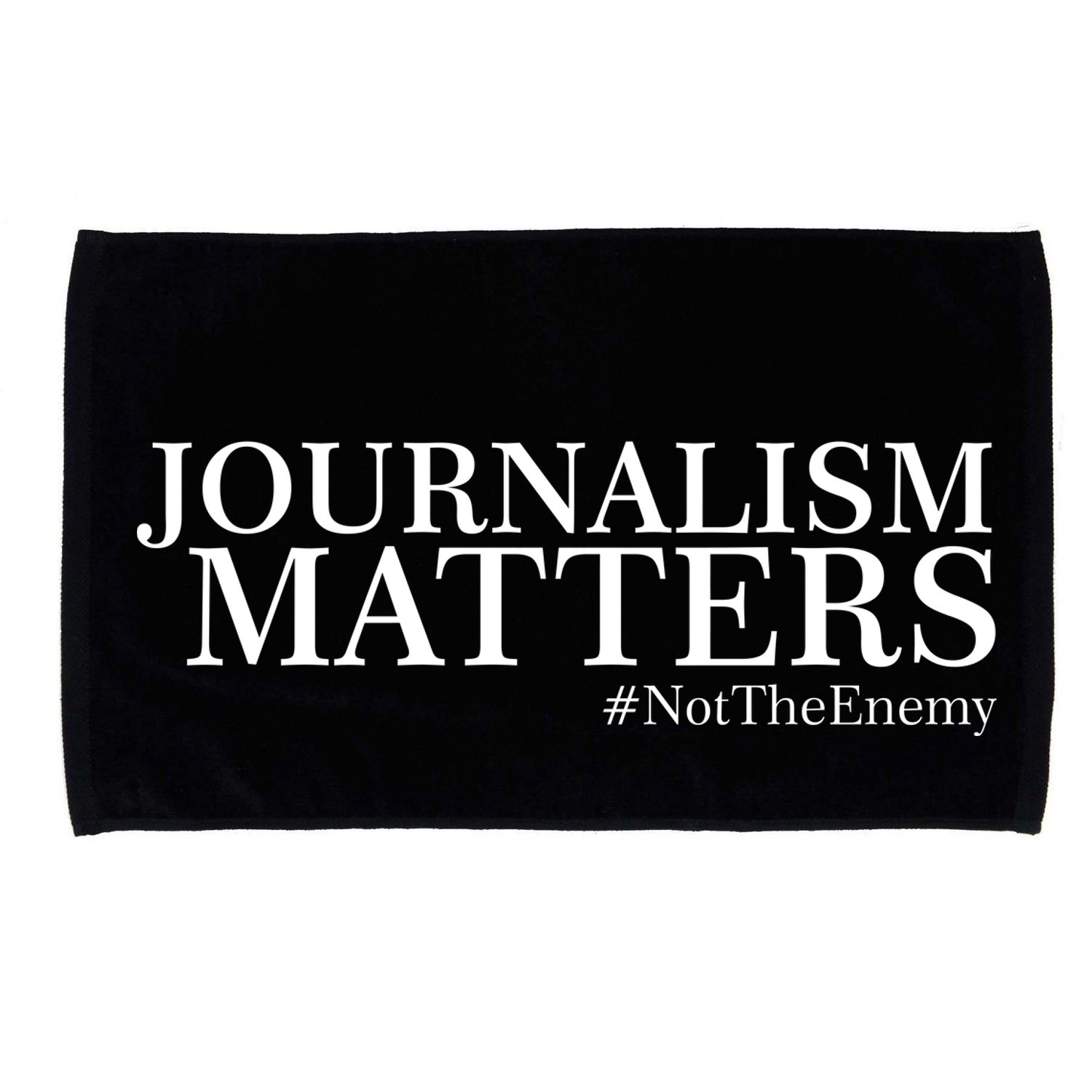 Classy News Journalism Matters #NotTheEnemy Microfiber Hand Towel