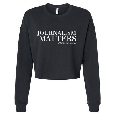 Classy News Journalism Matters #NotTheEnemy Cropped Pullover Crew