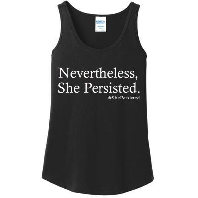 Classy News Nevertheless, She Persisted. Ladies Essential Tank