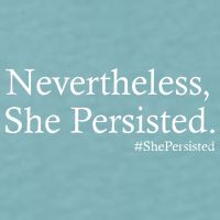 Classy News Nevertheless, She Persisted. Sueded Cloud Jersey T-Shirt