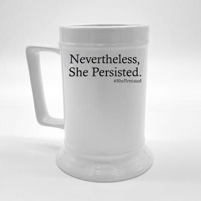 Classy News Nevertheless, She Persisted. Beer Stein